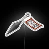 Vibrant RGB LED scroll kunai design neon sign decor inspiration