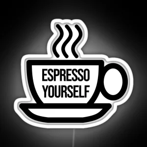 EXPRESS YOURSELF ESPRESSO RGB Neon Sign