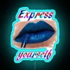 Vibrant RGB Expression Wall Sign with Customizable Color Options Available