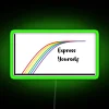 Vibrant Personalized Expressive RGB Neon Sign for Home Decor Spaces.