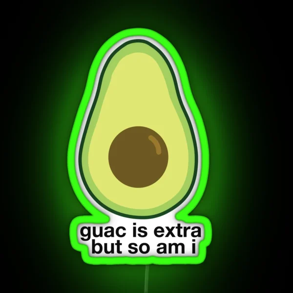 Extra Avocado RGB Neon Sign