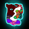 Eye of Chaos RGB Neon Sign: Whimsical Mysterious Artistic Ambiance