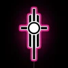 RGB LED digital display art decor with personalized neon lighting effects.