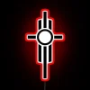 Eye-catching, colorful 'Eye of Michael' decorative LED neon sign lighting.