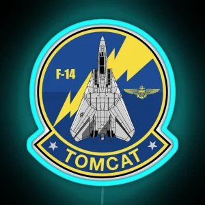 F 14 Tomcat RGB Neon Sign