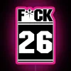 Eye-catching 26-Inch RGB Neon Sign with FCK Typography and Edge Lighting