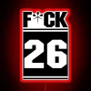 RGB Neon Wall Sign with Edgy FCK 26 Design