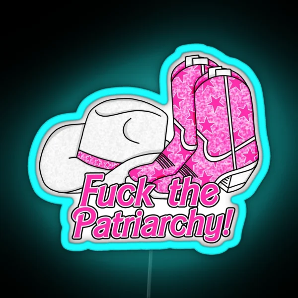 F The Patriarchy But Make It Barbie RGB Neon Sign