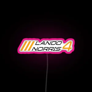 F1 Lando Norris 4 RGB Neon Sign