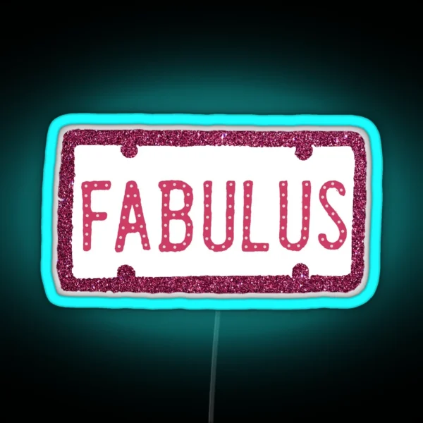 FABULUS SHARPAY EVANS CAR PLATE RGB Neon Sign
