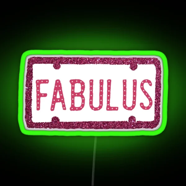 FABULUS SHARPAY EVANS CAR PLATE RGB Neon Sign