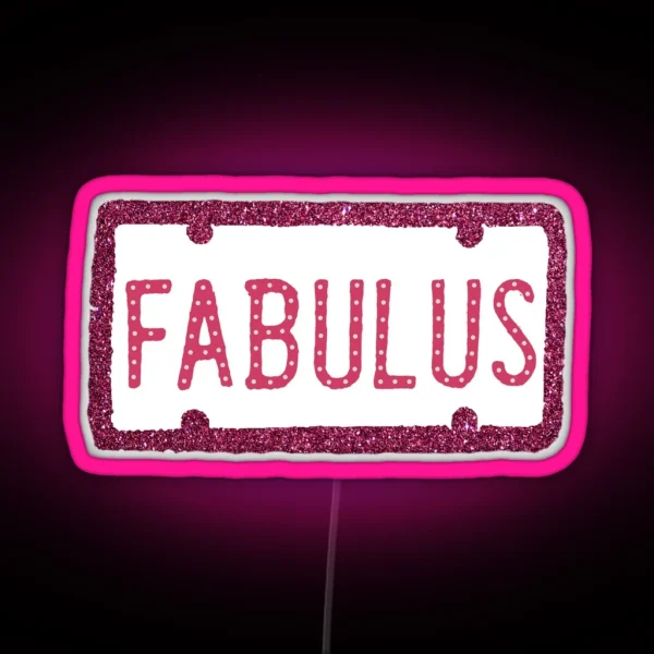 FABULUS SHARPAY EVANS CAR PLATE RGB Neon Sign