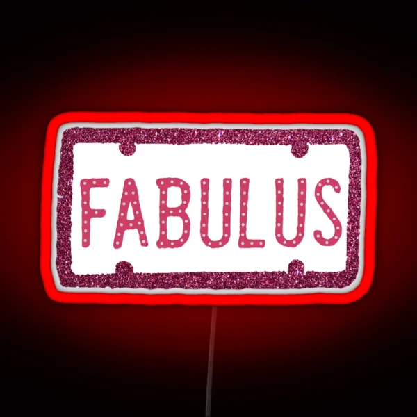 FABULUS SHARPAY EVANS CAR PLATE RGB Neon Sign
