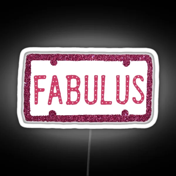 FABULUS SHARPAY EVANS CAR PLATE RGB Neon Sign