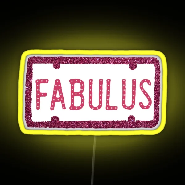 FABULUS SHARPAY EVANS CAR PLATE RGB Neon Sign