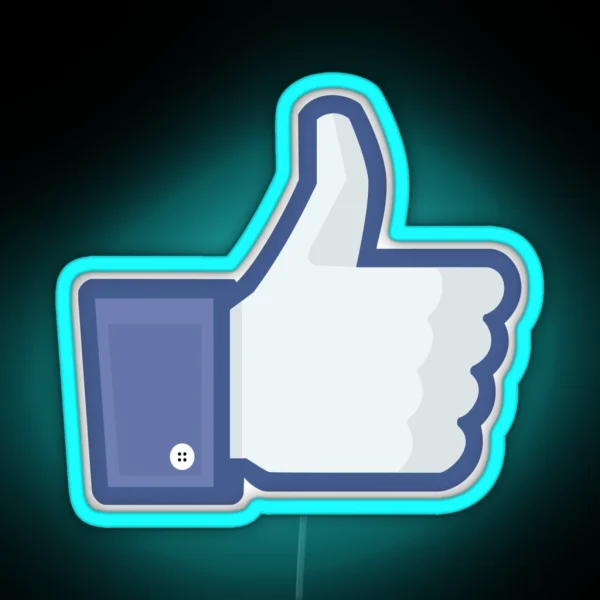 Facebook Like Button RGB Neon Sign