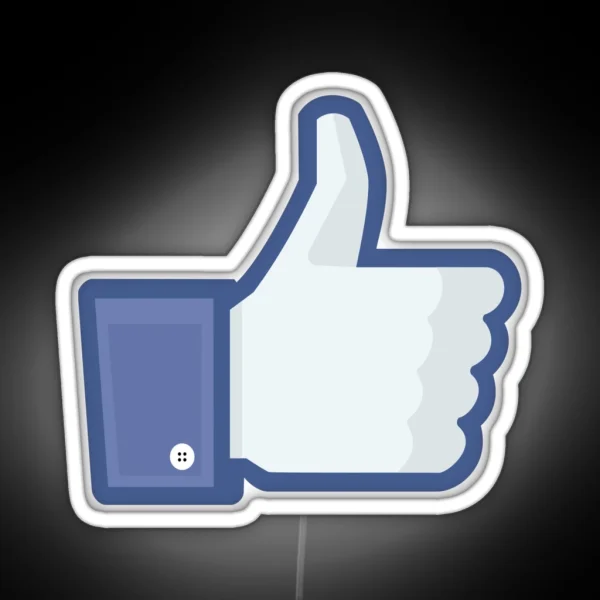 Facebook Like Button RGB Neon Sign