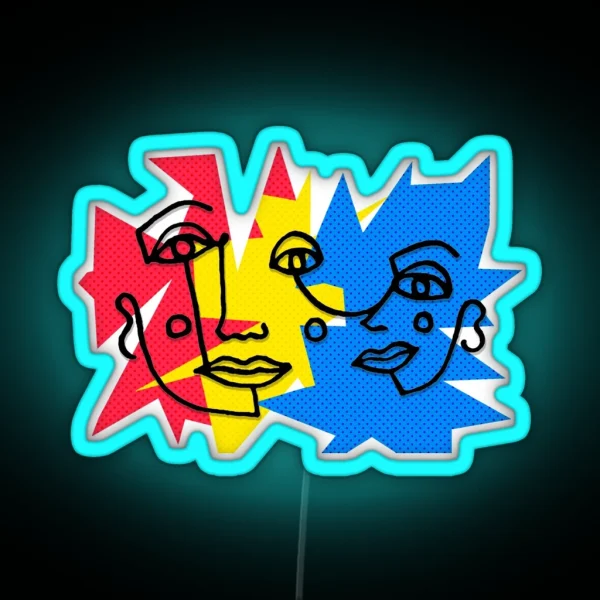 FACES RGB Neon Sign