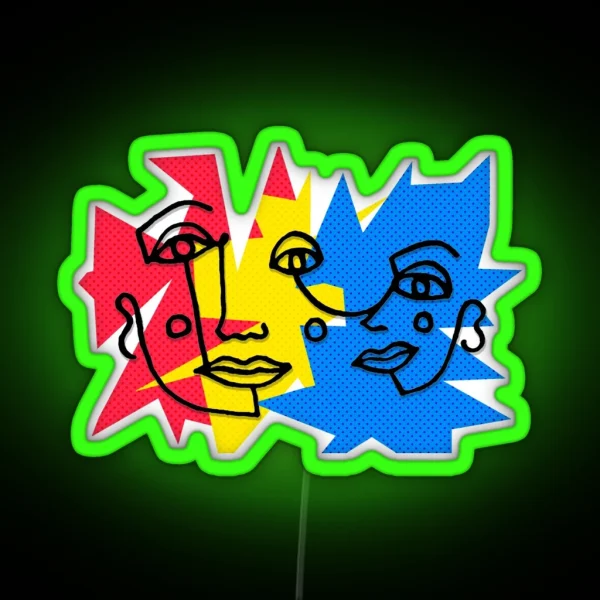 FACES RGB Neon Sign
