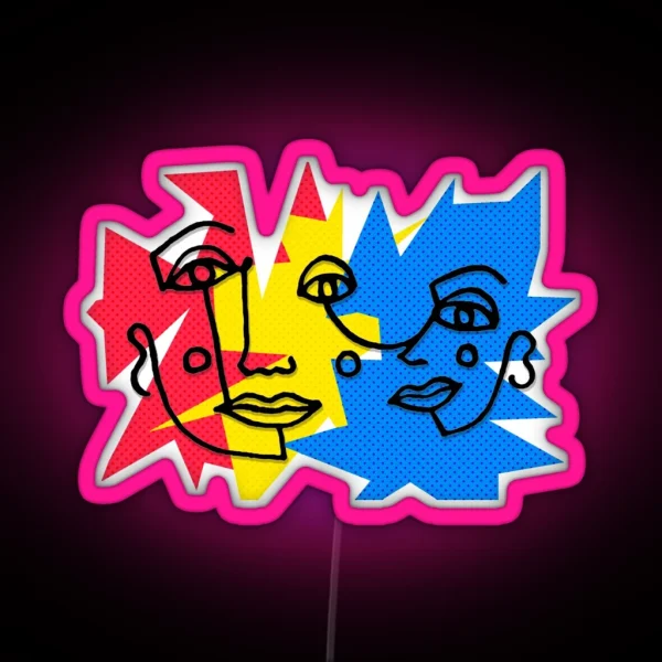FACES RGB Neon Sign