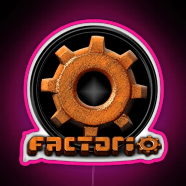 Factorio Fashion RGB Neon Sign