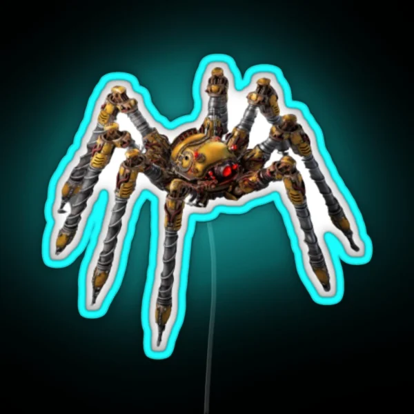 Factorio Spidertron Factorio Game Factorio RGB Neon Sign