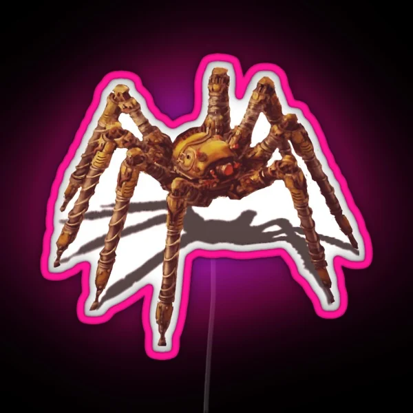 Factorio Spidertron RGB Neon Sign