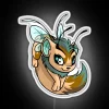 Customizable Faerie Xweetok inspired RGB neon sign for Neopets enthusiasts