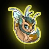 Colorful faerie inspired RGB LED light art for neopets fans