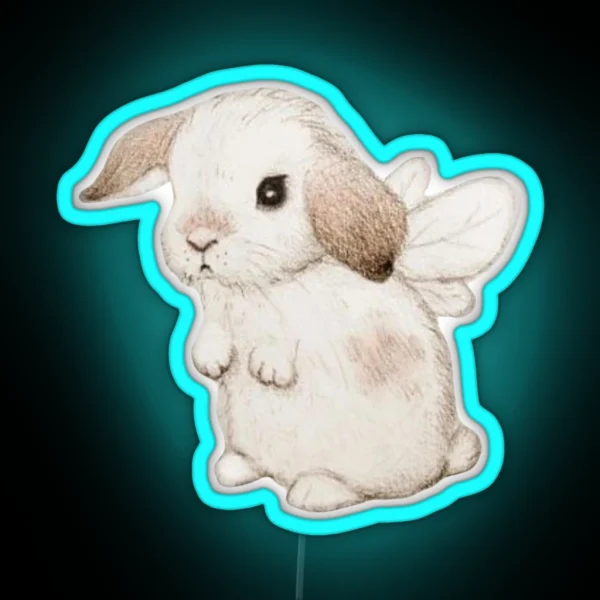 Fairy Bunny RGB Neon Sign