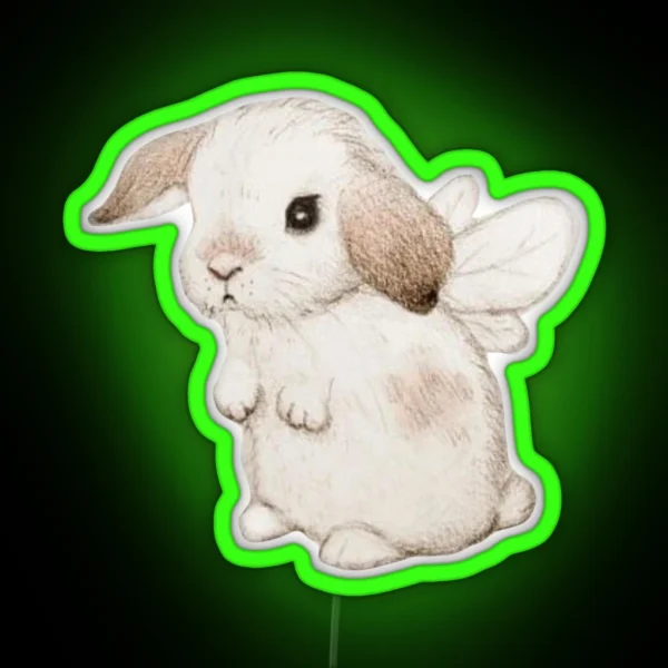 Fairy Bunny RGB Neon Sign