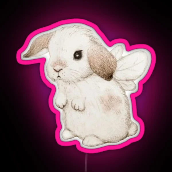 Fairy Bunny RGB Neon Sign