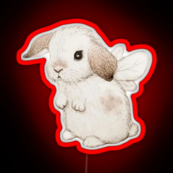 Fairy Bunny RGB Neon Sign