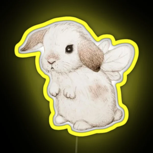 Fairy Bunny RGB Neon Sign