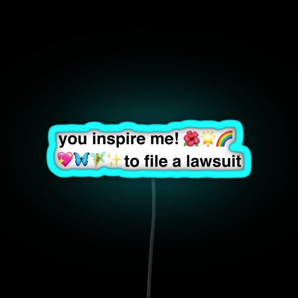 Fairy Emoji Insult Genz RGB Neon Sign