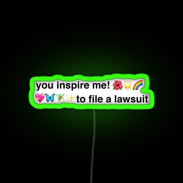 Fairy Emoji Insult Genz RGB Neon Sign