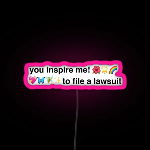 Fairy Emoji Insult Genz RGB Neon Sign