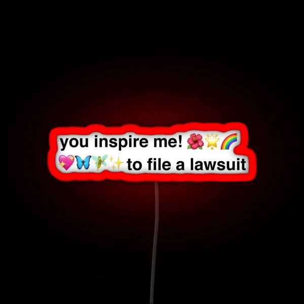Fairy Emoji Insult Genz RGB Neon Sign
