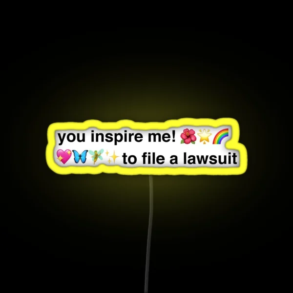 Fairy Emoji Insult Genz RGB Neon Sign