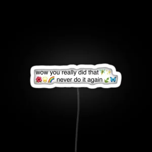 Fairy Emoji Insult Meme RGB Neon Sign