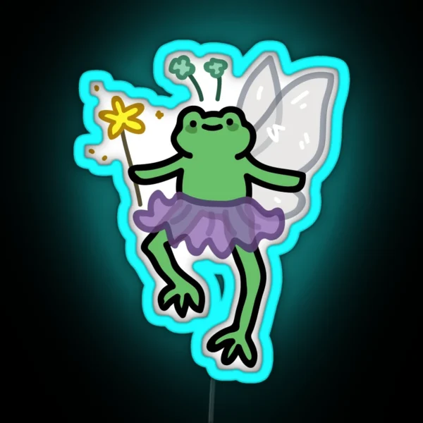 Fairy Frog RGB Neon Sign