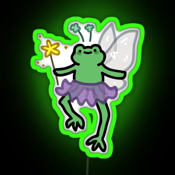 Fairy Frog RGB Neon Sign