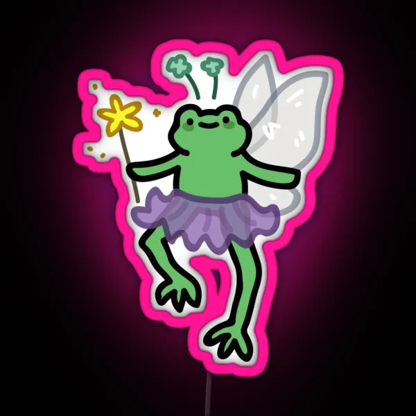Fairy Frog RGB Neon Sign