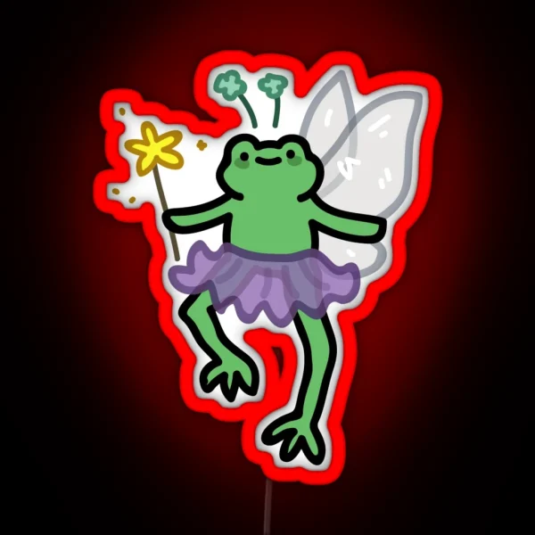 Fairy Frog RGB Neon Sign