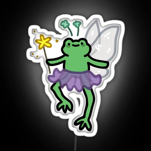 Fairy Frog RGB Neon Sign