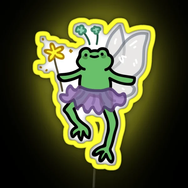 Fairy Frog RGB Neon Sign