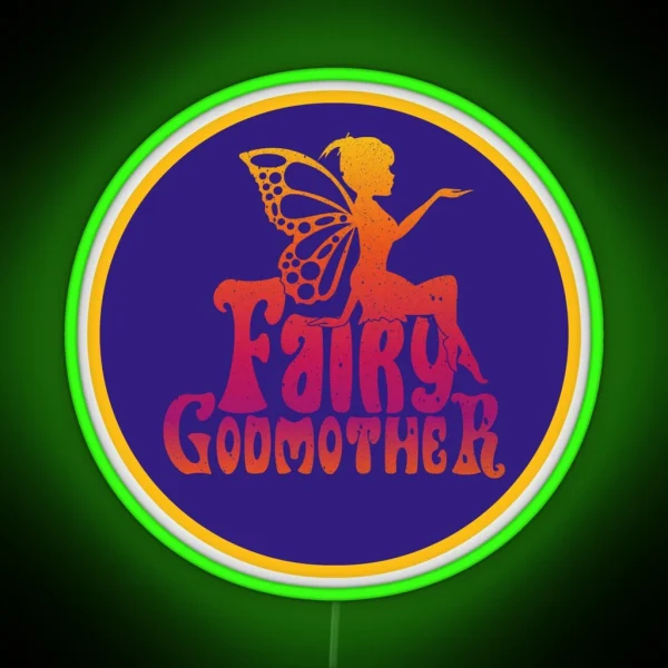 Fairy Godmother Legendary Animals Fairy RGB Neon Sign