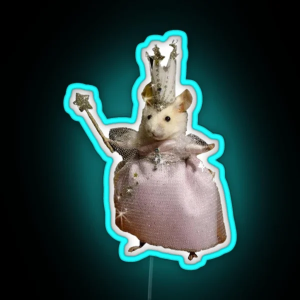 Fairy Rat Mother RGB Neon Sign