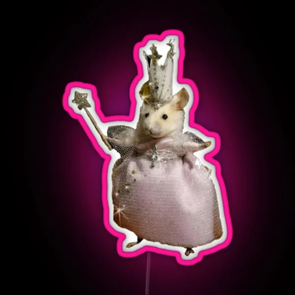 Fairy Rat Mother RGB Neon Sign