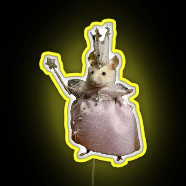 Fairy Rat Mother RGB Neon Sign